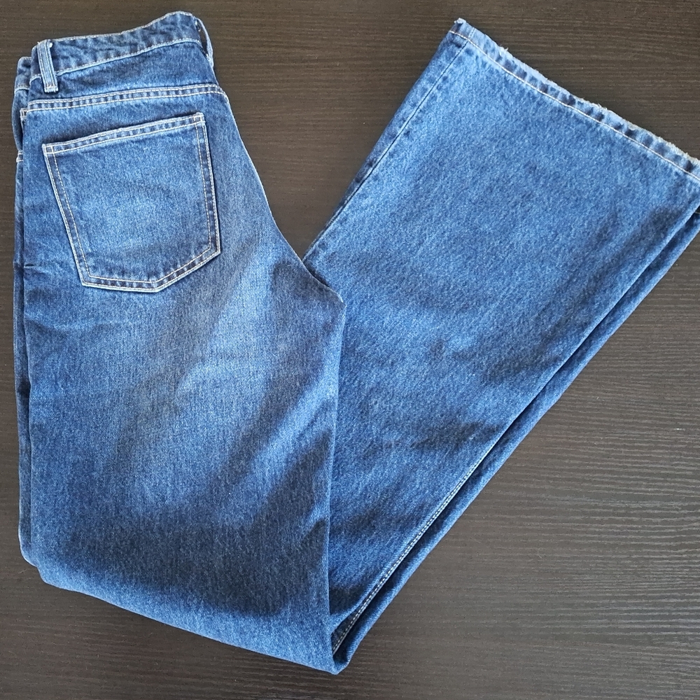 Zara Dark Blue Denim Pants